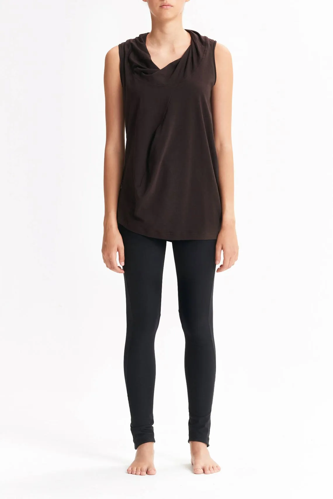 DRAPE COLLAR TANK TOP