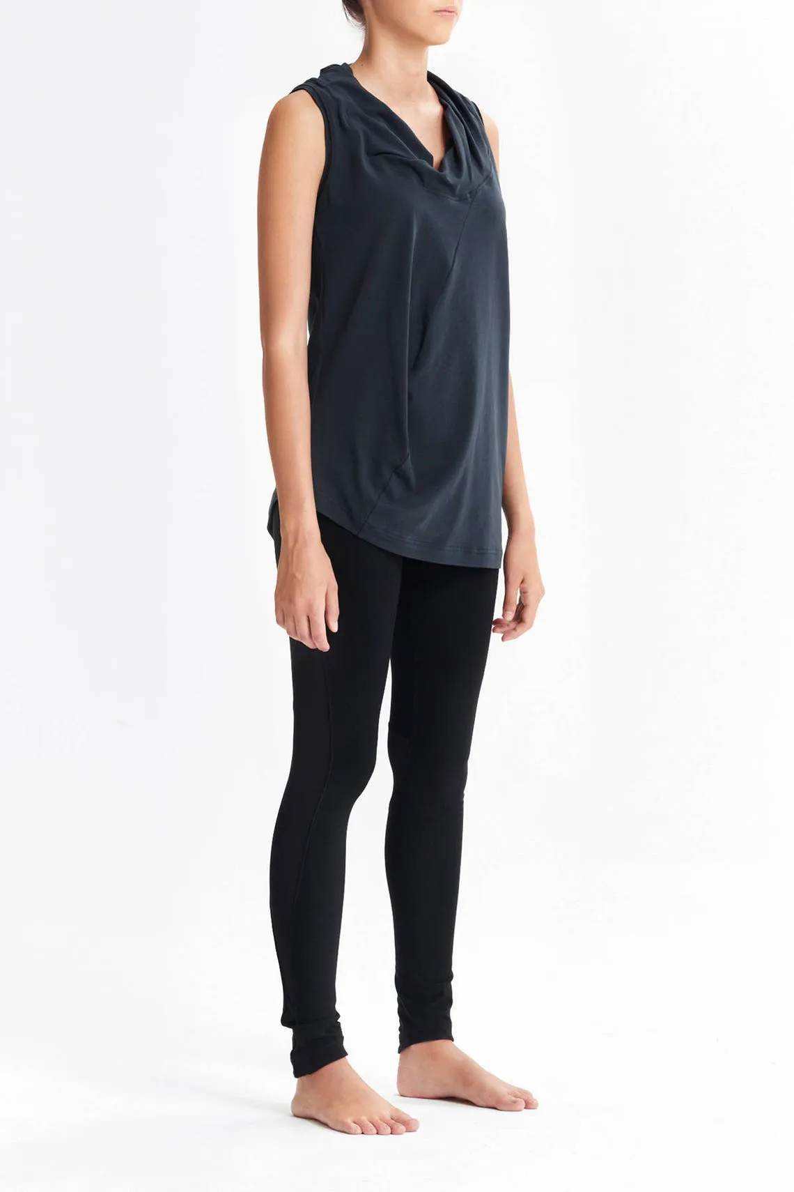 DRAPE COLLAR TANK TOP