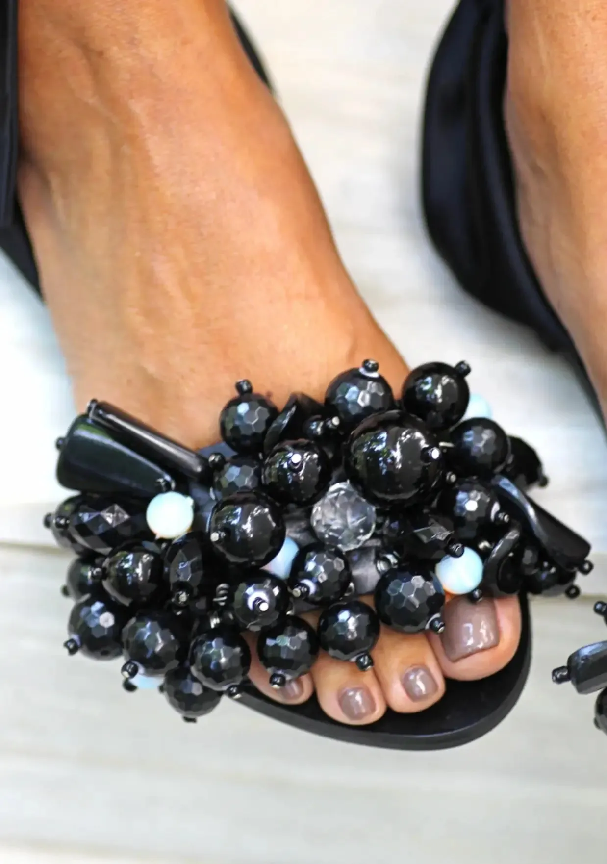 Elina Linardaki sandals Satin Tie up sandals luxury shoes Gloria Black