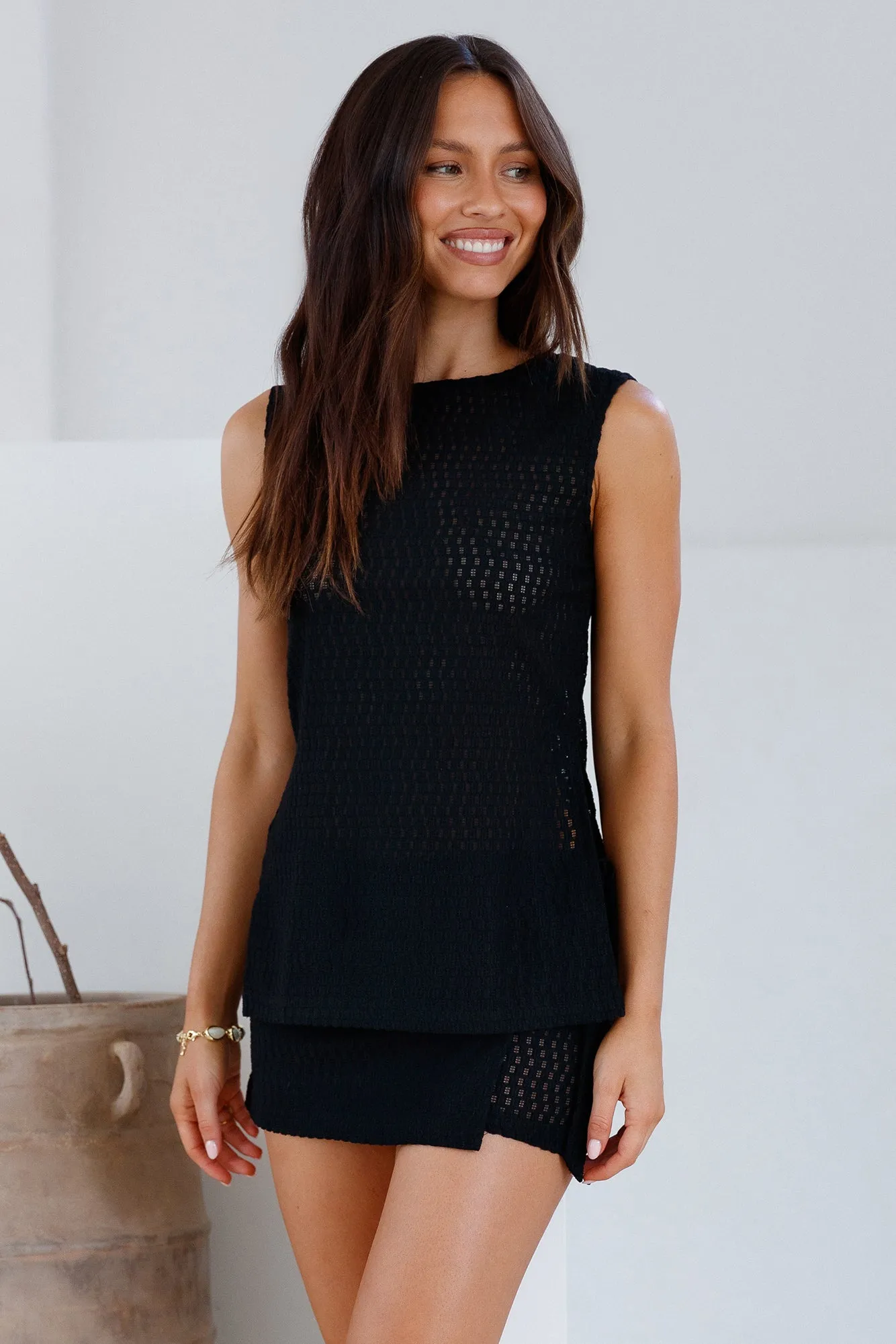 Enamoured Skort Black