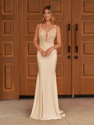 Fernanda |Mermaid Spaghetti Straps Satin Prom Dress