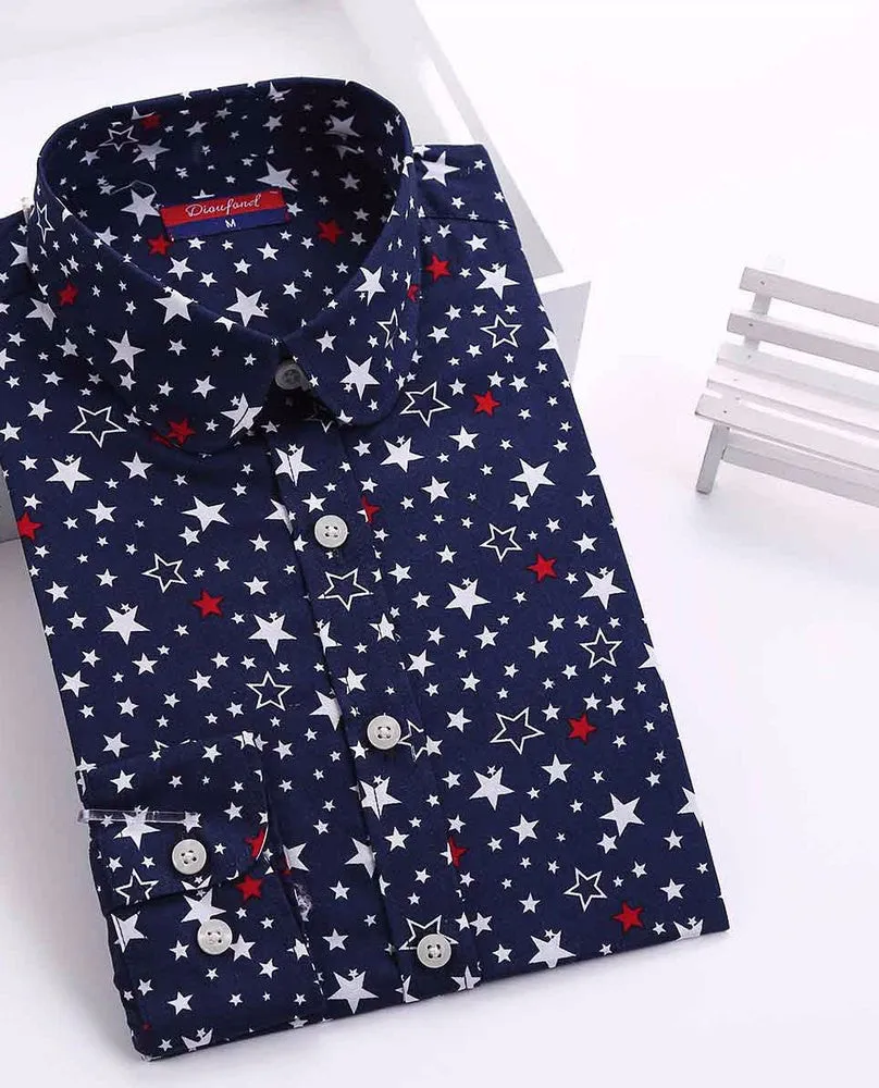 Floral Women Blouses And Shirts Women Cotton Office Female Blouse Long Sleeve Women's Shirt Turn-down Collar Clothes