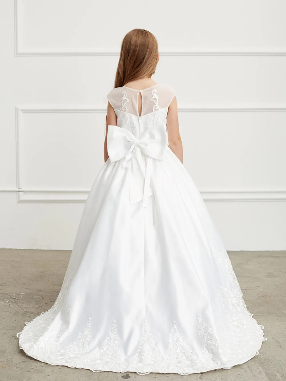 Full Length Illusion Neckline 5828