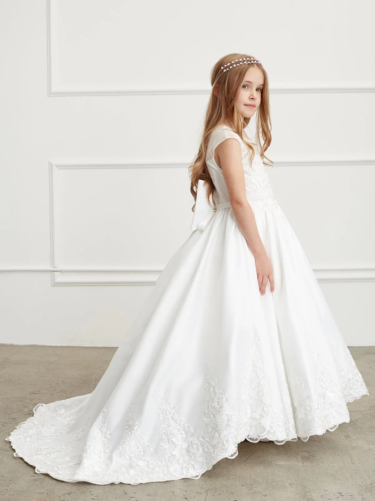 Full Length Illusion Neckline 5828