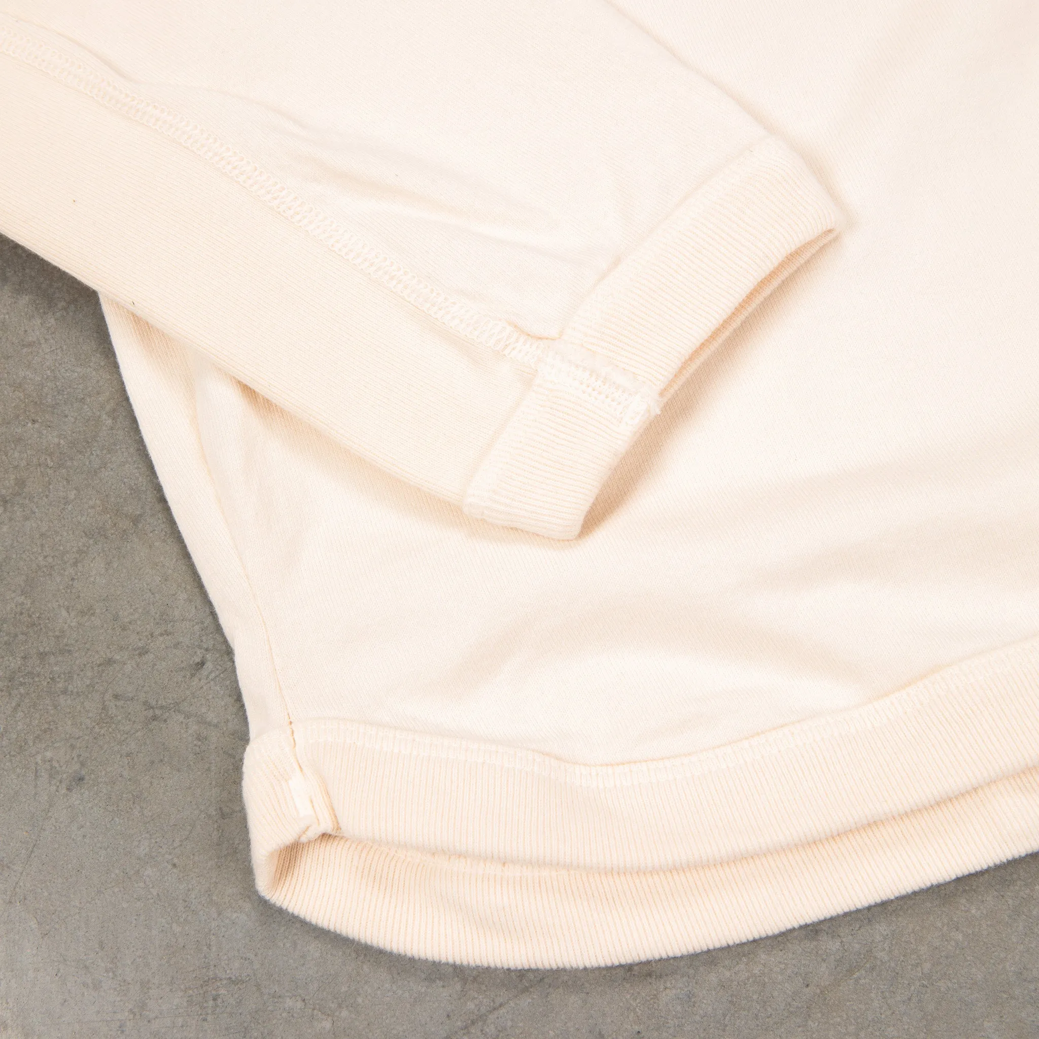 Fullcount Flat Seam Heavyweight Longsleeve Henley Ecru