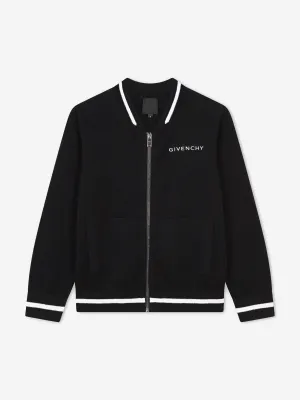 Givenchy Boys 4G Logo Knitted Cardigan in Black