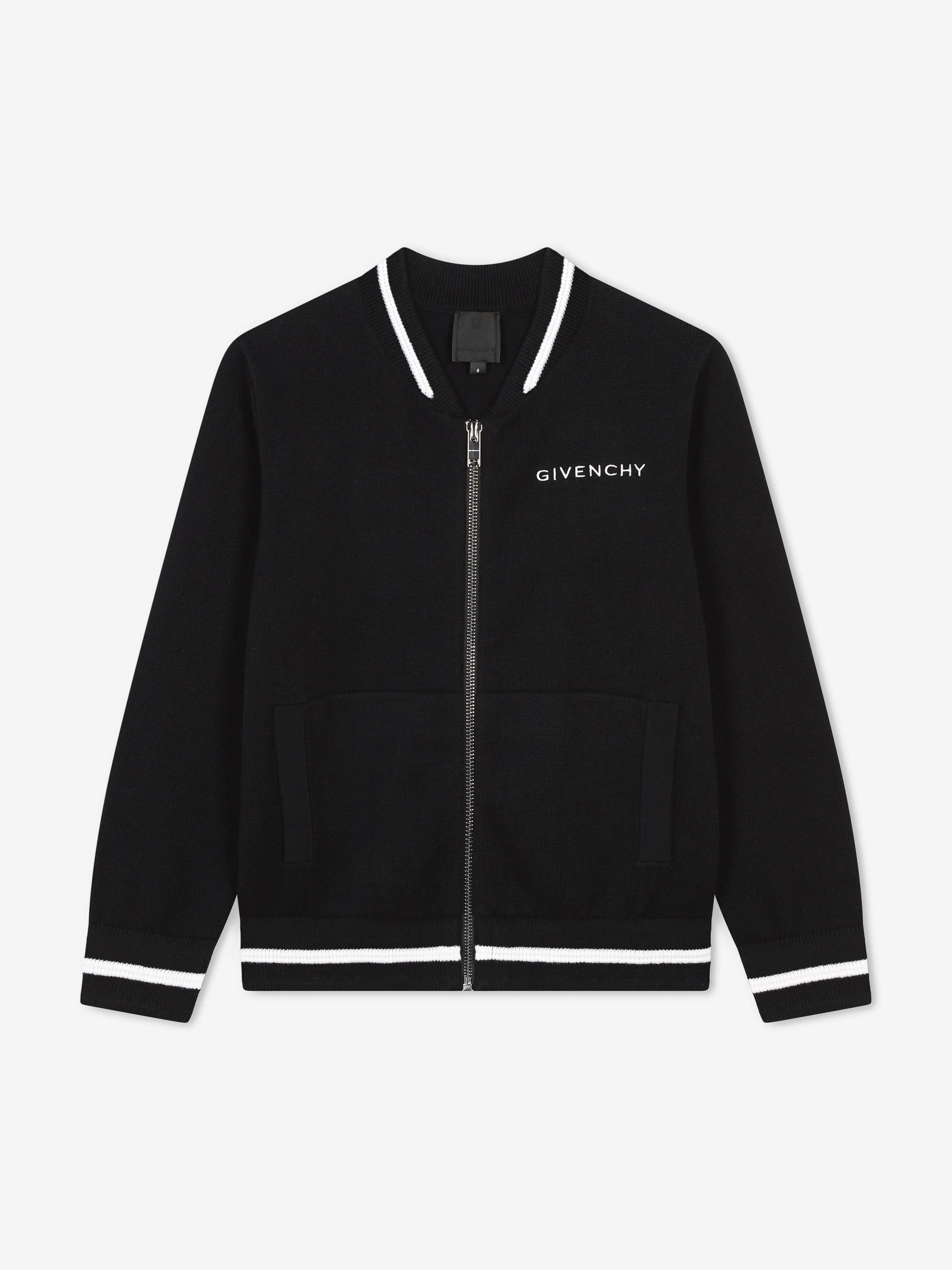 Givenchy Boys 4G Logo Knitted Cardigan in Black