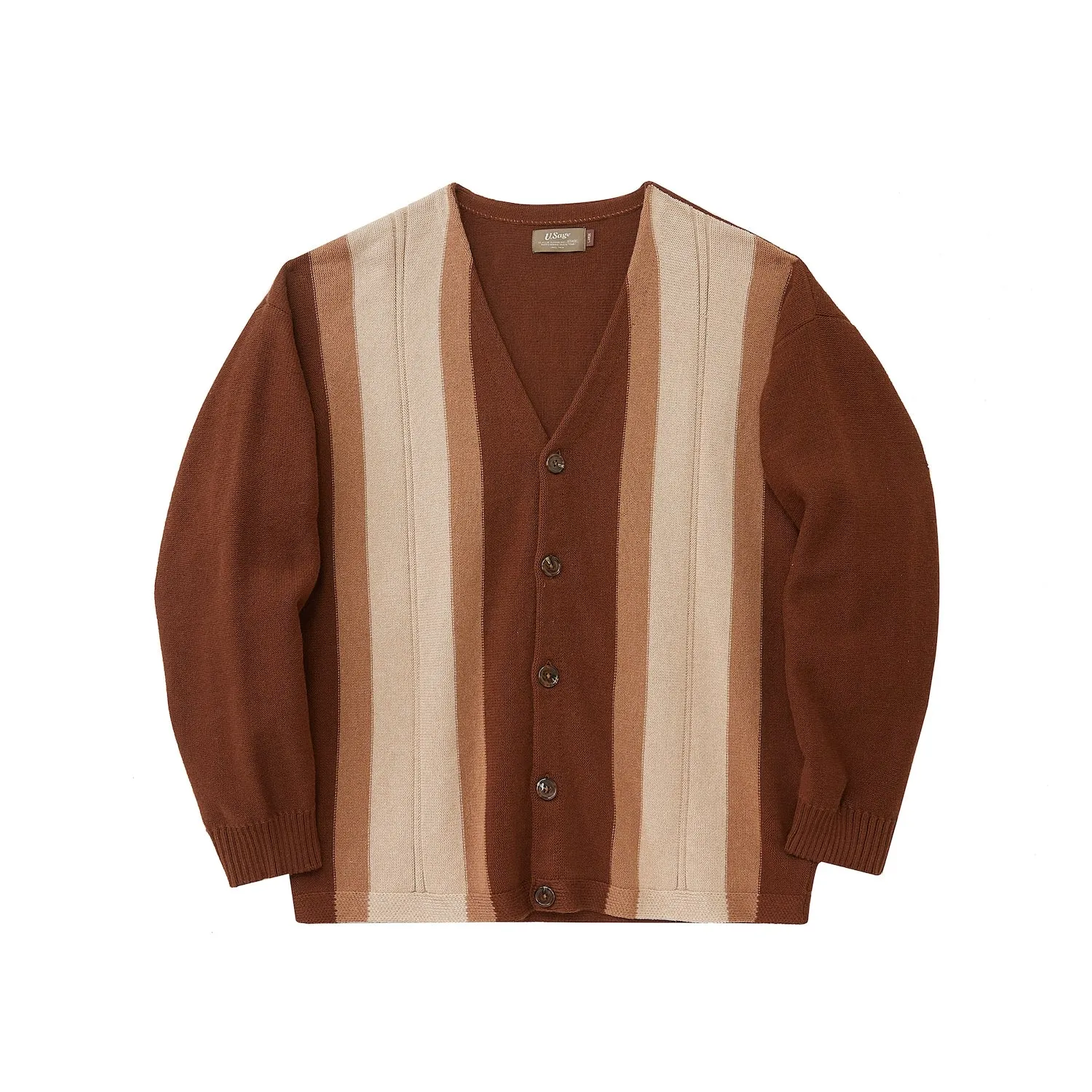 Gradient Striped Cardigan