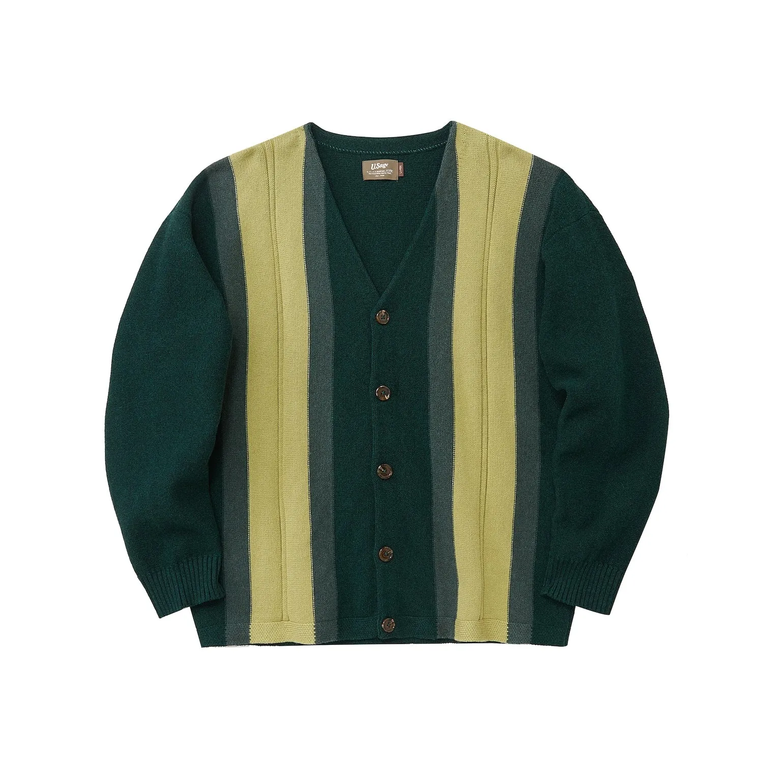 Gradient Striped Cardigan
