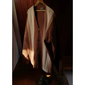 Gradient Striped Cardigan