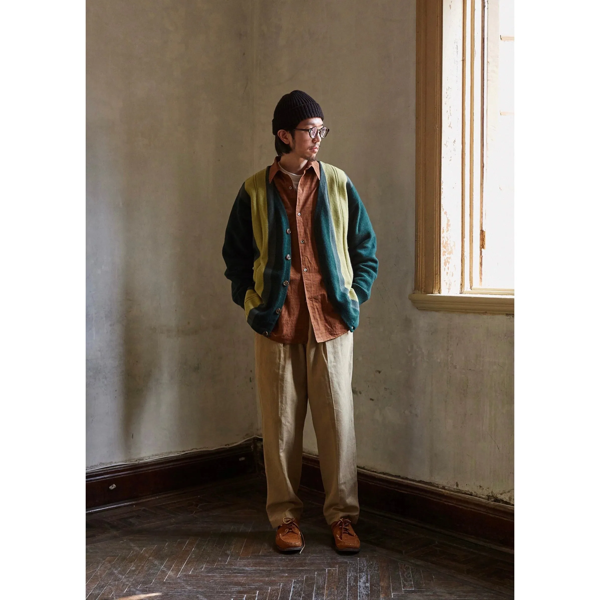 Gradient Striped Cardigan