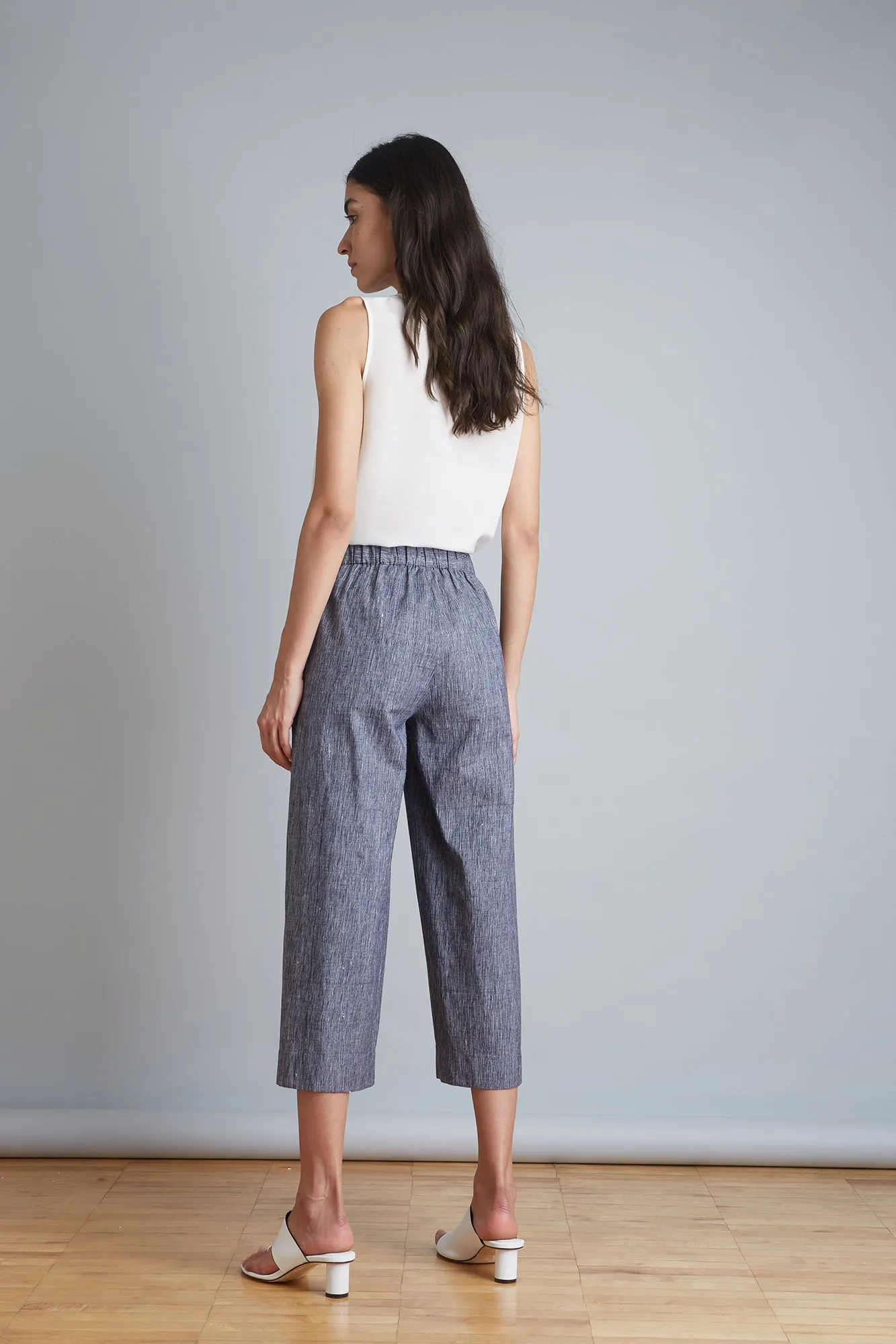 Handwoven Single Pleat Front Pant