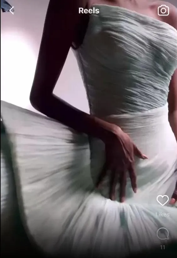 Haute couture Pale Blue Ruffles Tulle Mid Calf Length Long Prom Dress