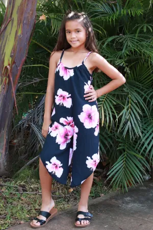 HIBISCUS NO WAIST JUMPSUIT | KIDS SIZE 4-6X