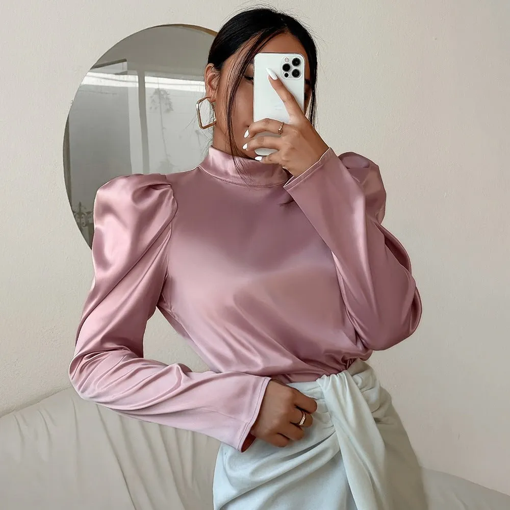 High Quality Satin  Blouses