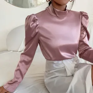 High Quality Satin  Blouses
