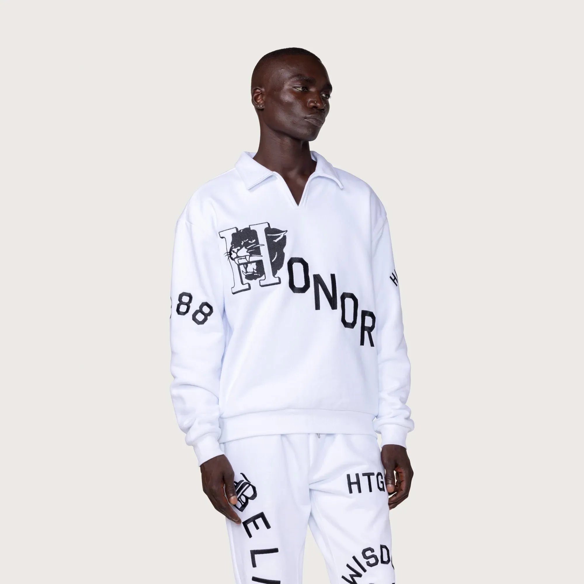 Honor The Gift Mens Mascot Henley Sweater