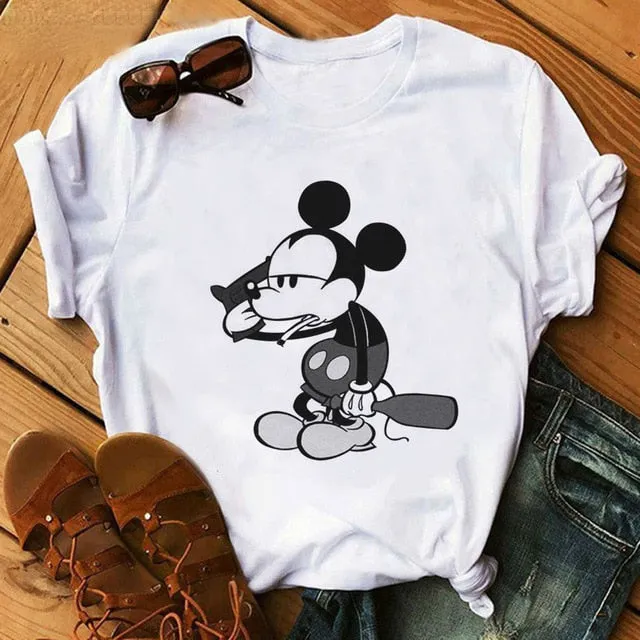 Hot Sale Summer Trend Style Cute Print Clothes Casual Vintage Shirt Chiffon Loose Women Blouses 2019 Print Fashion Women Tops