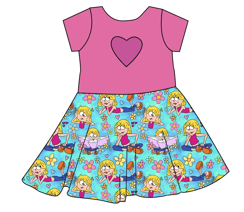 Inner Monologue Molly Heart Back Twirly Dress