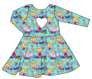 Inner Monologue Molly Heart Back Twirly Dress