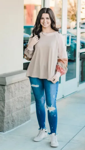 It's all in the Sleeves Detailed Top