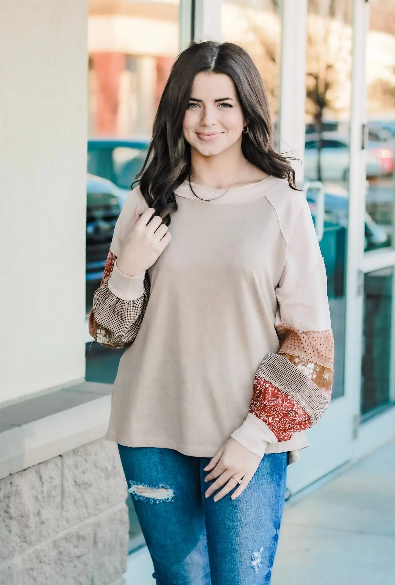 It's all in the Sleeves Detailed Top