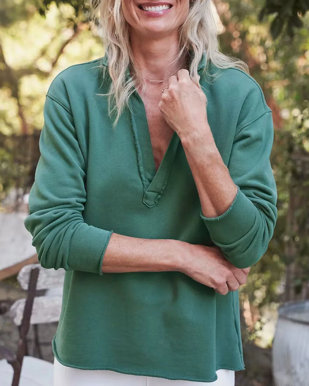 Jade Popover Henley