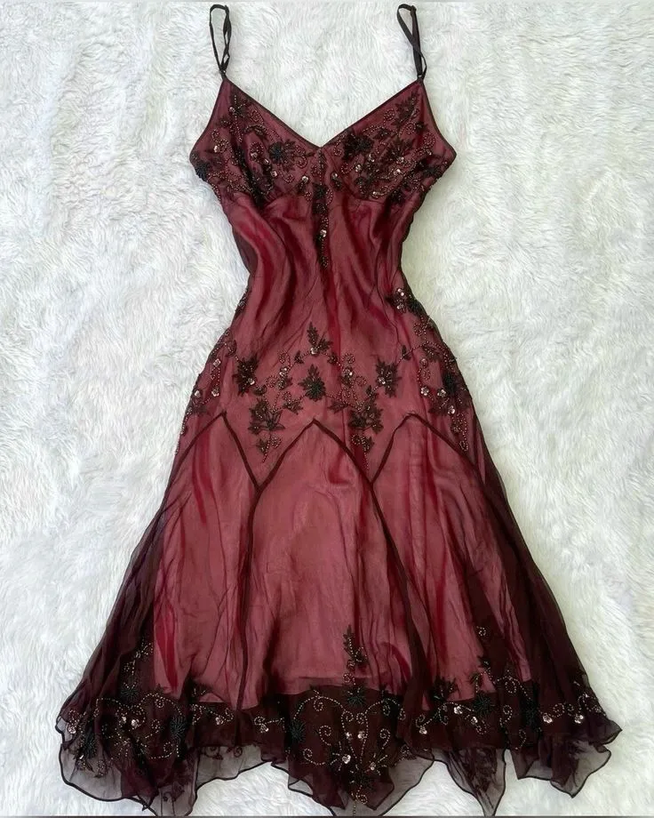 JazzHer Gorgeous A Line Spaghetti Straps Black Tulle Tea Length Prom Dresses Evening Dress (PRE-ORDER)