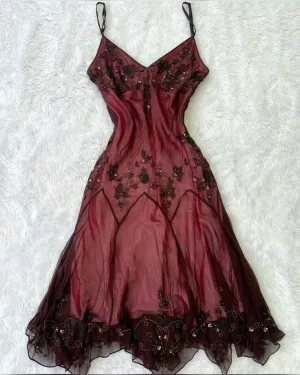 JazzHer Gorgeous A Line Spaghetti Straps Black Tulle Tea Length Prom Dresses Evening Dress (PRE-ORDER)