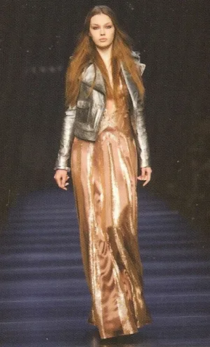 Jenny Packham Silver Leather Motorcycle Jacket