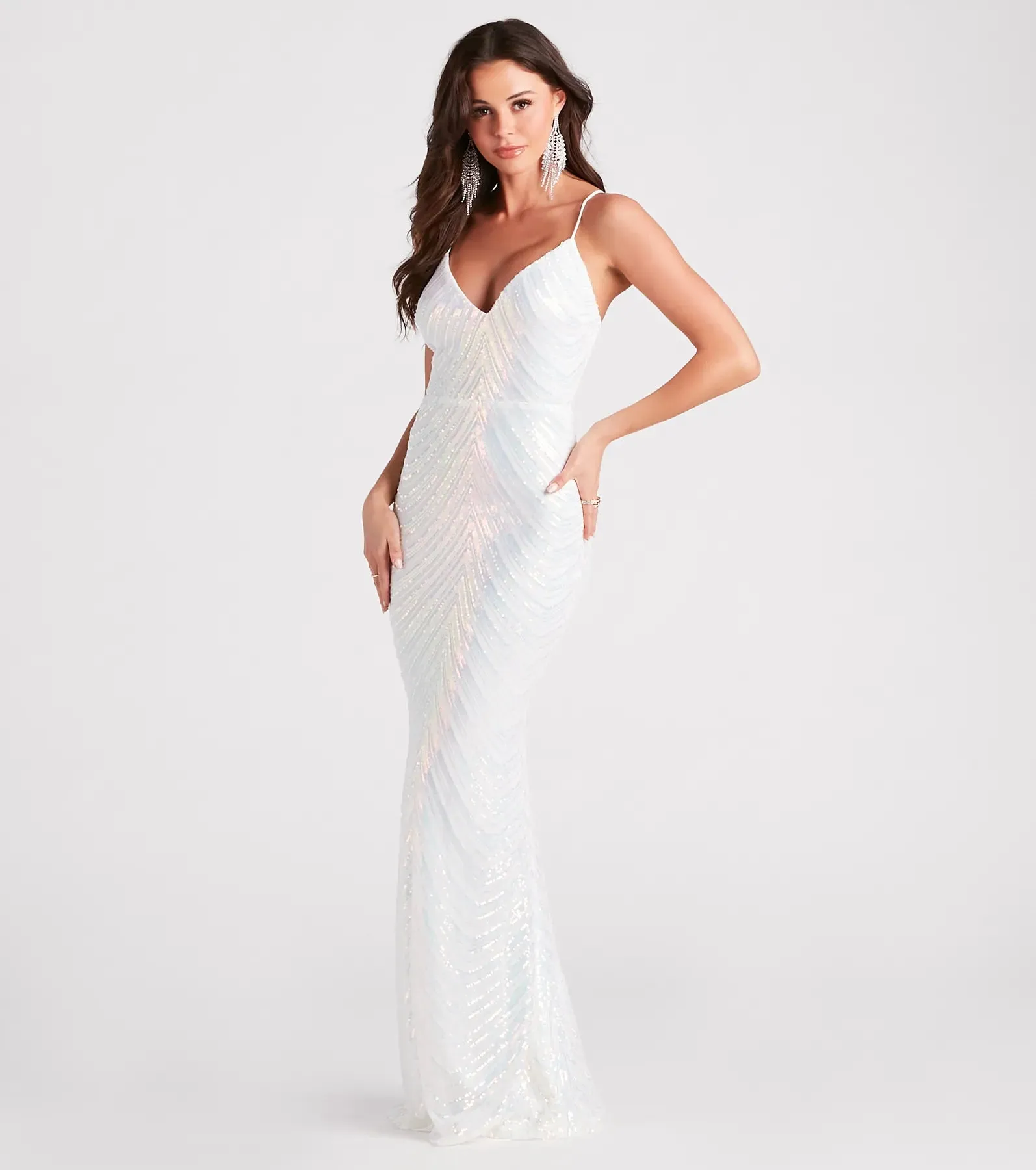 Jianna Formal Sleeveless Sequin Mermaid Dress