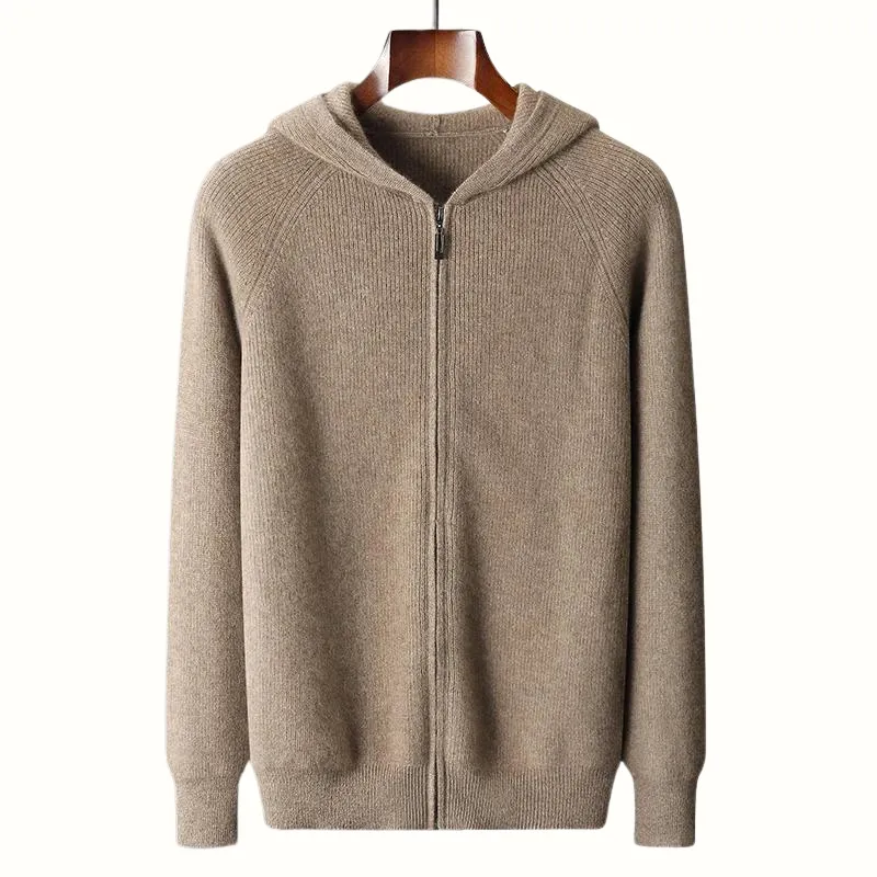 Jordin™ | Casual Fit Ribbed Cashmere Hoodie