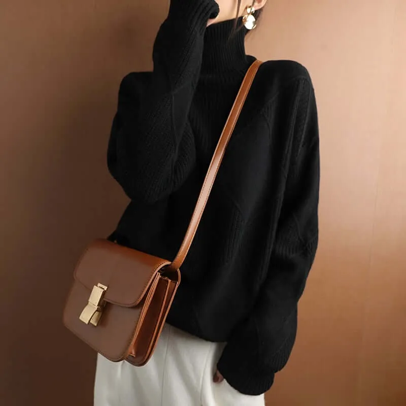 Jumper with turtleneck
