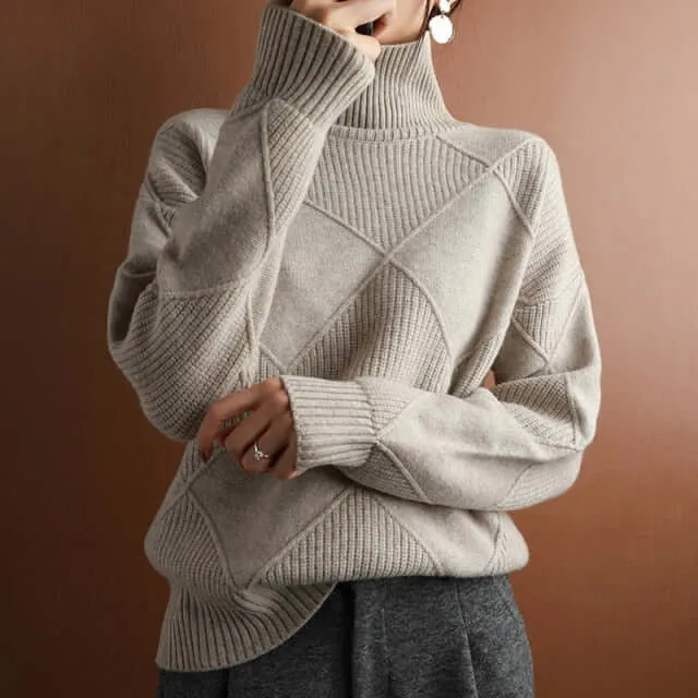 Jumper with turtleneck