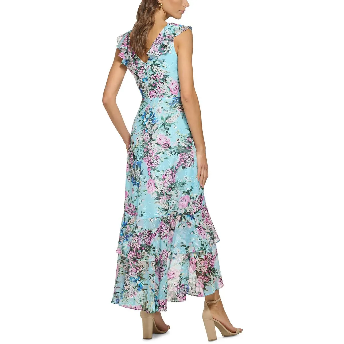 Kensie Womens Hi-Low Long Maxi Dress
