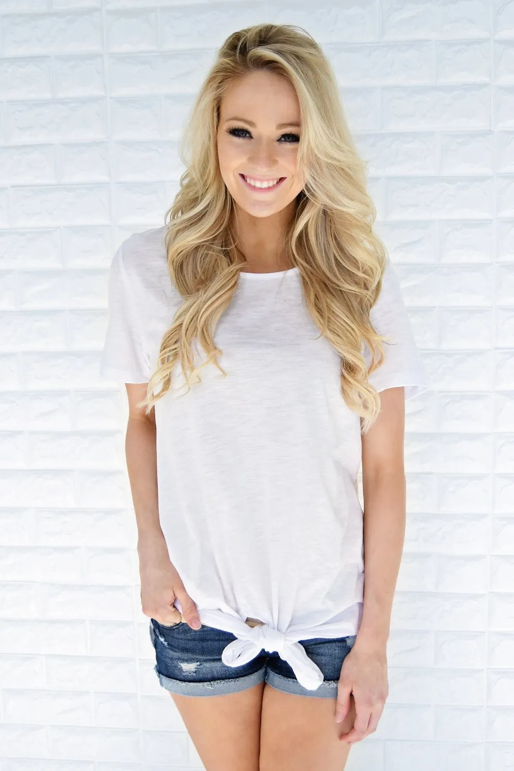 Knot Over You Top ~ White