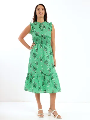 Ladies Printed Tea Dress