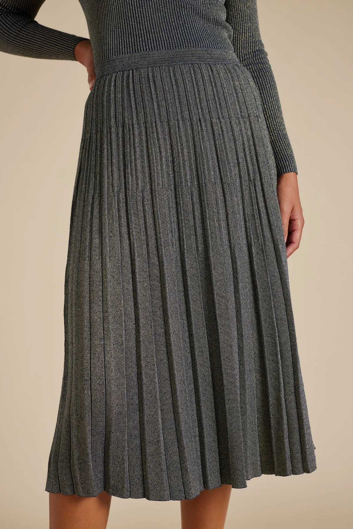 Lexie Skirt Lurex - Navy
