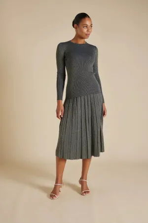 Lexie Skirt Lurex - Navy