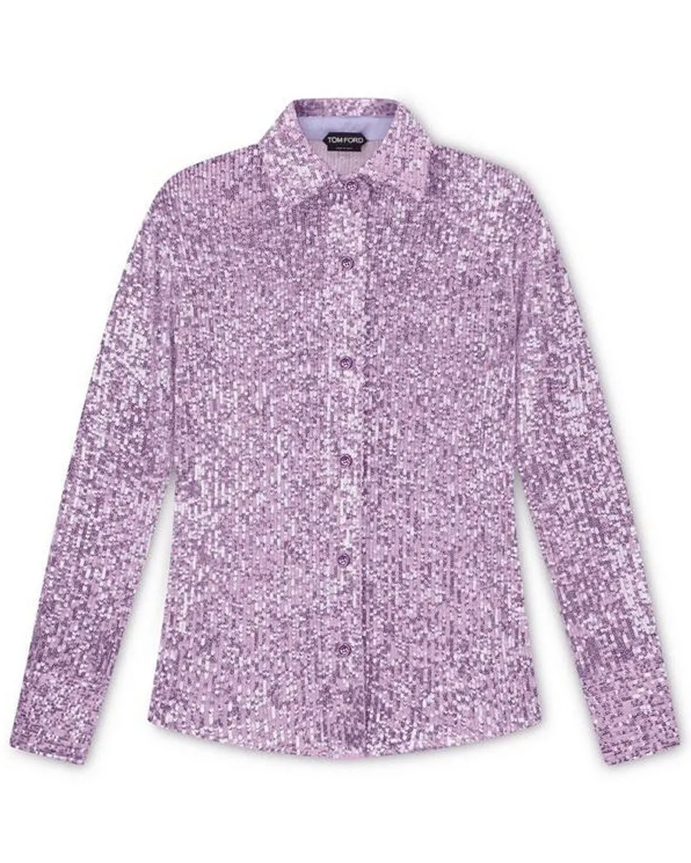Lilac All Over Sequin Shirt