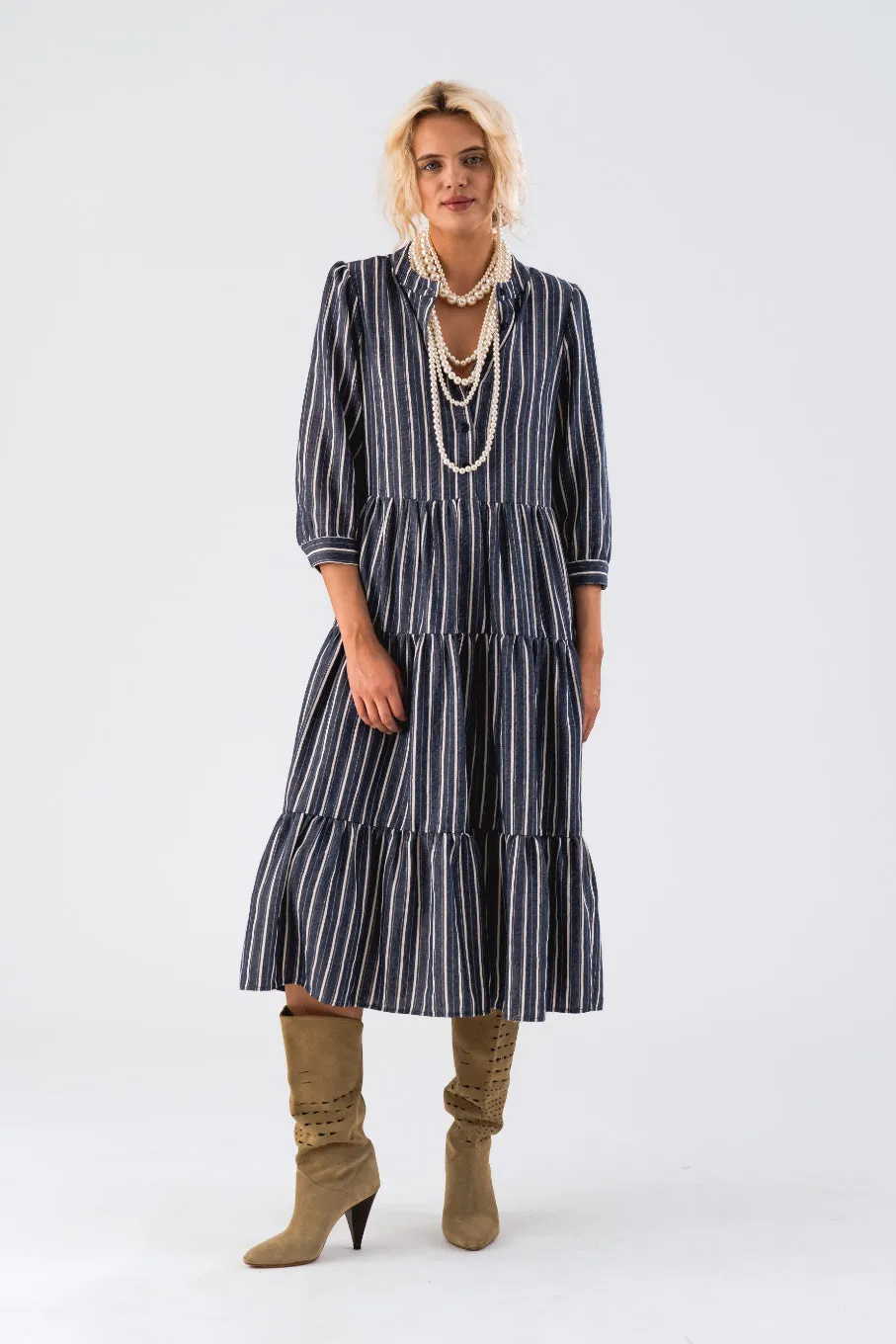 LOLLYS LAUNDRY Olivia Midi Dress | Stripe