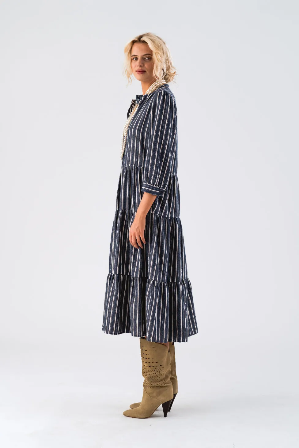 LOLLYS LAUNDRY Olivia Midi Dress | Stripe