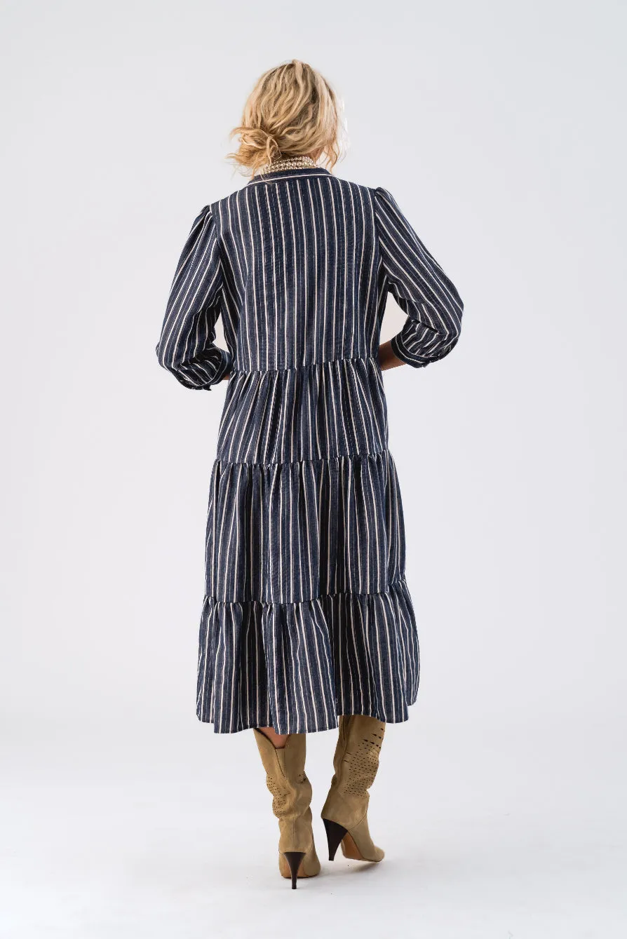LOLLYS LAUNDRY Olivia Midi Dress | Stripe