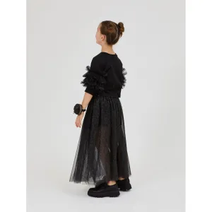 Long Lurex Knit Skirt