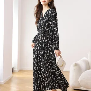 Long Sleeve A-Line Dress for a Comfortable Fit
