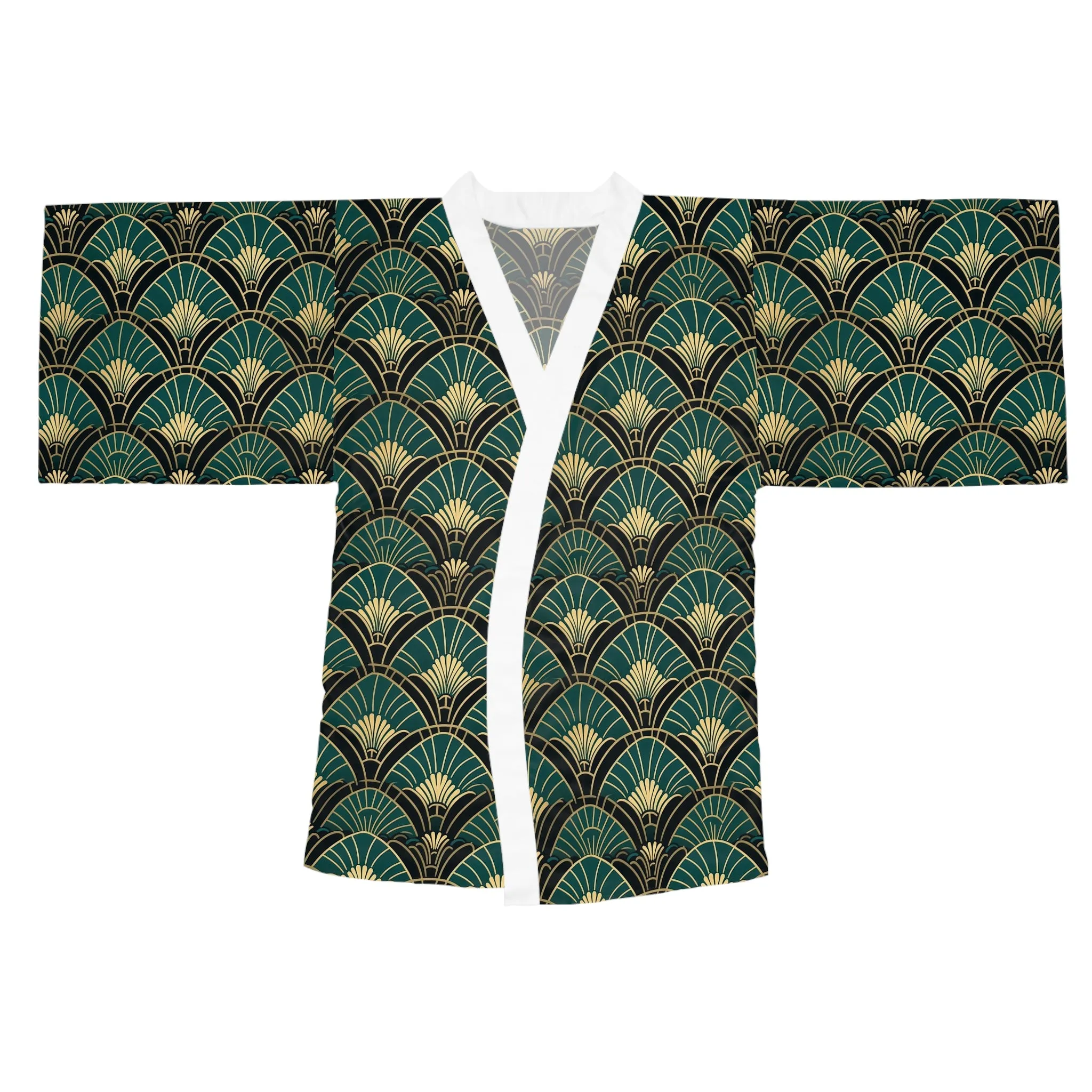 Long Sleeve Kimono Robe - Aurora Deco