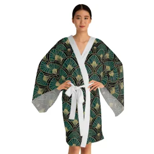 Long Sleeve Kimono Robe - Aurora Deco