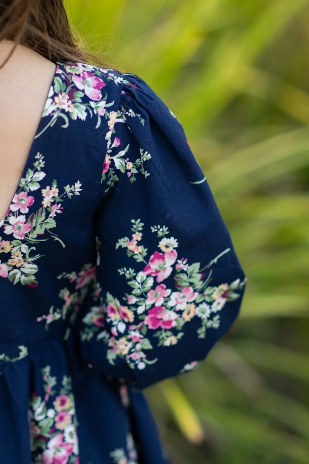Long Sleeve Twirling Tea Party Dress - Blossom Lane
