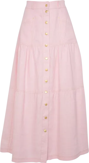 Lotus Linen Skirt in Ballet