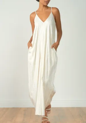 Lurex Spaghetti Strap Maxi Dress